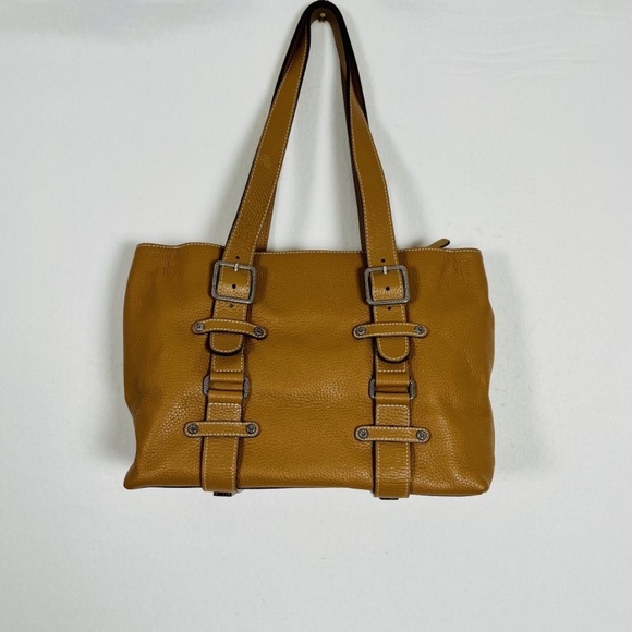 Brighton Large Shoulder Bag Tan Latte Leather D244752 with Charm - Immaculate! - Picture 3 of 14